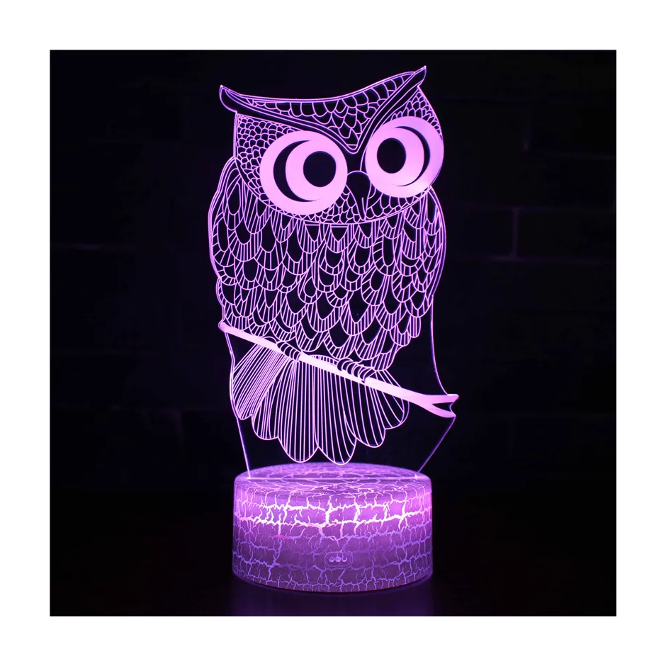 Owl Led Lamp