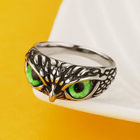 Thumbnail for Green Eyed Owl Ring
