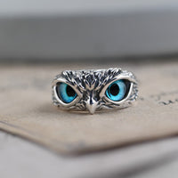 Thumbnail for Blue Eyed Owl Ring